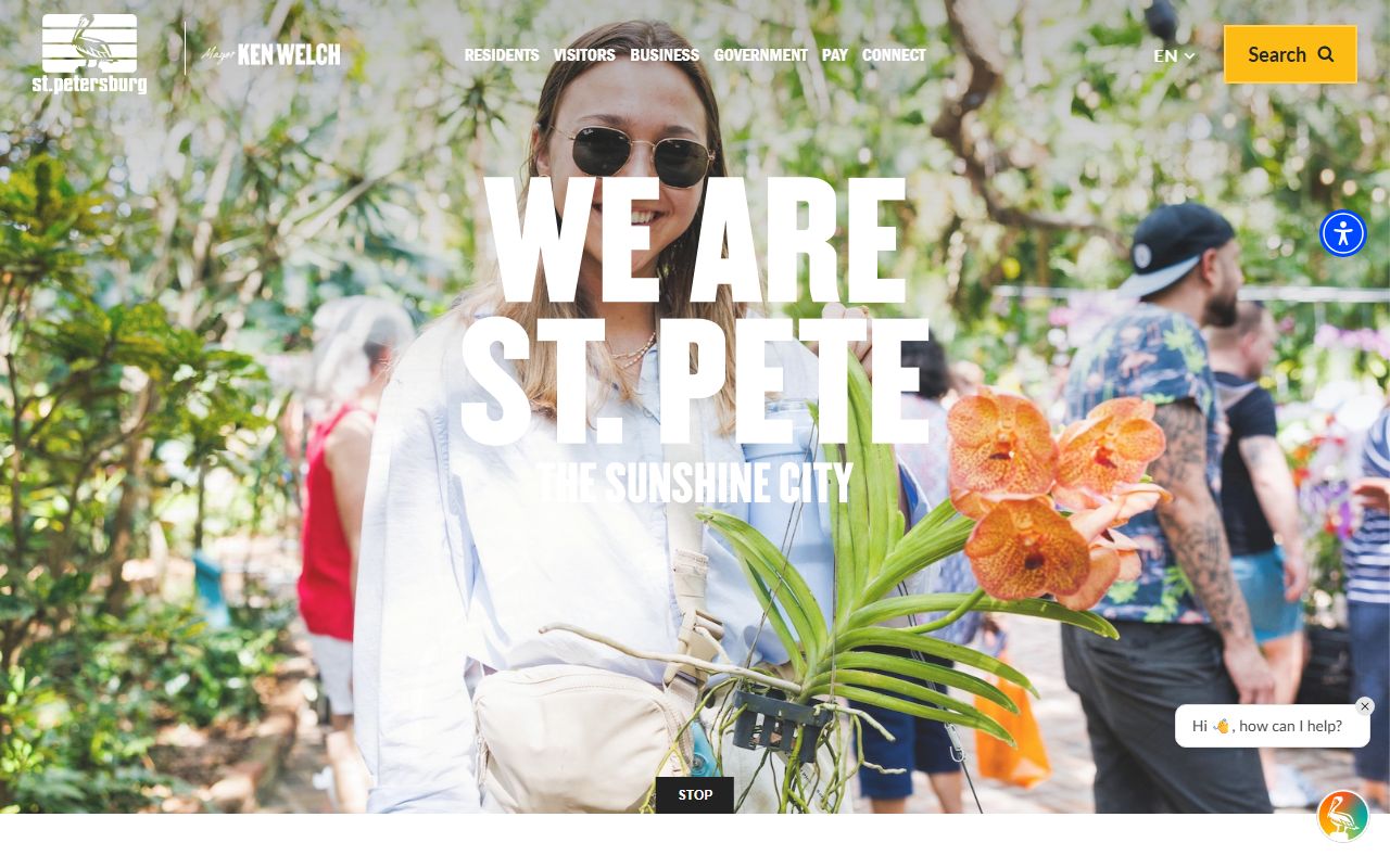 City of St. Petersburg website for St. Petersburg birth records resources